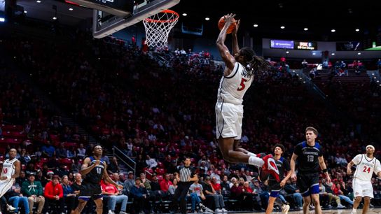 Aztecs head for holidays by going inside for record-setting win over Whittier College taken at Viejas Arena (San Diego State Aztecs)