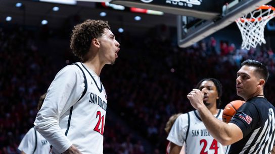 TST Images: San Diego State beats New Mexico, 83-79, at Viejas Arena taken at Viejas Arena (San Diego State Aztecs)