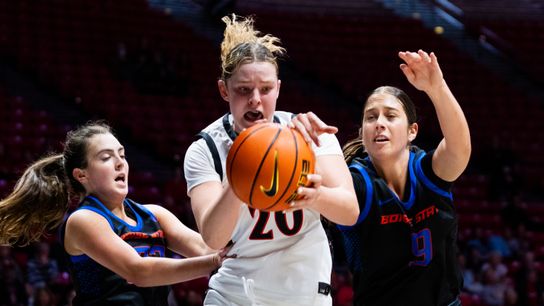 Barnhard’s career day powers SDSU's biggest win at Wyoming in over 30 years taken at Arena Auditorium (San Diego State Aztecs)