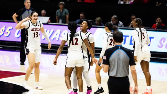 Aztecs women's big runs send seniors out with strong win over Wyoming taken at Viejas Arena (San Diego State Aztecs)