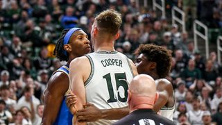 UCLA falls apart, Cronin ejects one of his own players, in loss to No. 15 Michigan State taken at Breslin Center (UCLA Bruins). Photo by Nick King/Lansing State Journal / USA TODAY NETWORK via Imagn Images