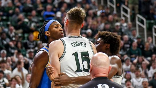 UCLA falls apart, Cronin ejects one of his own players, in loss to No. 15 Michigan State taken at Breslin Center (UCLA Bruins). Photo by Nick King/Lansing State Journal / USA TODAY NETWORK via Imagn Images