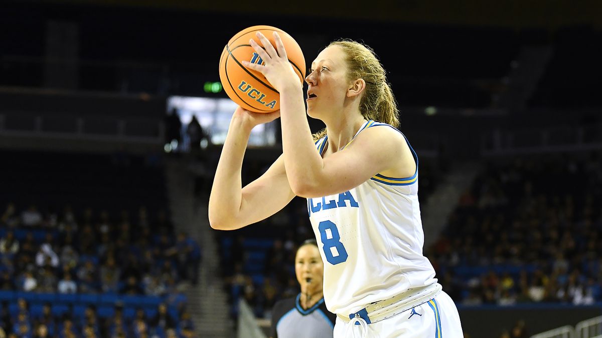 UCLA Bruins guard Gianna Kneepkens (8) shoots a three-pointer during an NCAA basketball game against the UCSB Gauchos on Thursday, November 6, 2025 at Pauley Pavilion in Los Angeles, Calif. Bruins defeated the Gauchos 87-50. UCLA Bruins guard Gianna Kneepkens (8) shoots a three-pointer during an NCAA basketball game against the UCSB Gauchos on Thursday, November 6, 2025 at Pauley Pavilion in Los Angeles, Calif. Bruins defeated the Gauchos 87-50.