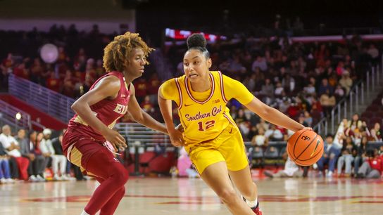 JuJu Watkins and USC women’s play 'lights out' in 58-point win taken at Galen Center (USC)