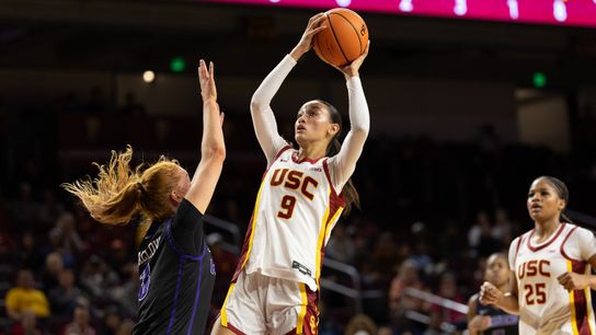 TST Images: The USC Trojans defeat the Portland Pilots, 78-51, at Galen Center taken at Galen Center (USC)