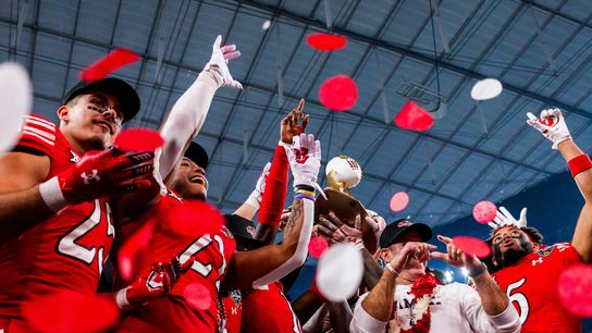 TST Images: Utah beats Nebraska, 44-22, at Allegiant Stadium taken at Allegiant Stadium (Las Vegas Bowl)