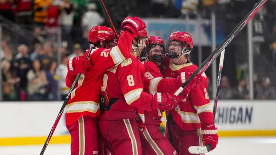 Underdogs Denver, Wisconsin advance to title game taken at T-Mobile Arena (NCAA Frozen Four)