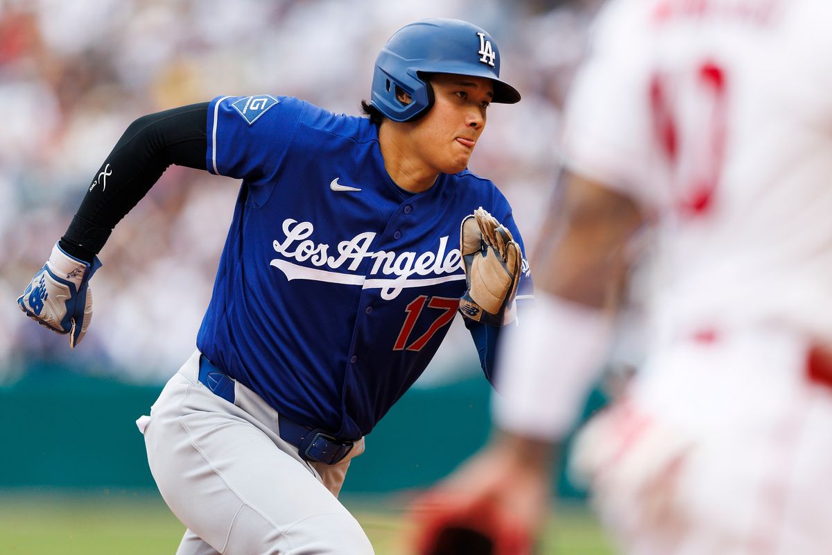 Shohei Ohtani #17 of the Los Angeles Dodgers runs during the game against the Los Angeles Angels at Angel Stadium of Anaheim on May 17, 2026 in Anaheim, California. Shohei Ohtani #17 of the Los Angeles Dodgers runs during the game against the Los Angeles Angels at Angel Stadium of Anaheim on May 17, 2026 in Anaheim, California.