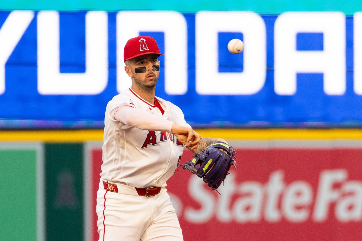 Los Angeles Angels infielder Zach Neto (9) throws the ball during the MLB game against the Houston Astros Monday June 8th, 2026 at Angel's Stadium in Anaheim, Calif. Los Angeles Angels infielder Zach Neto (9) throws the ball during the MLB game against the Houston Astros Monday June 8th, 2026 at Angel's Stadium in Anaheim, Calif.