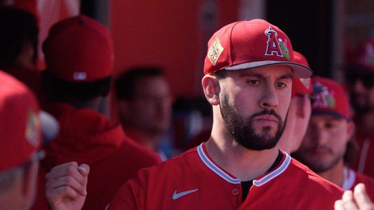 Rodriguez takes step in recovery, faces live hitters taken at Angel Stadium (Los Angeles Angels)