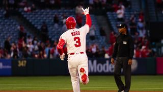Taylor Ward Hopes To Stay With Angels Despite Trade Rumors taken at Angel Stadium (Los Angeles Angels). Photo by John Panganiban-The Sporting Tribune