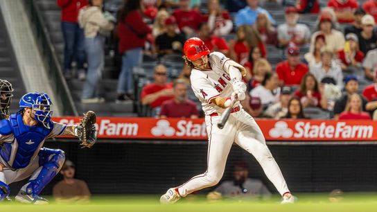 Angels roster moves and updates on Travis d’Arnaud and Ryan Johnson taken at Angel Stadium (Los Angeles Angels)