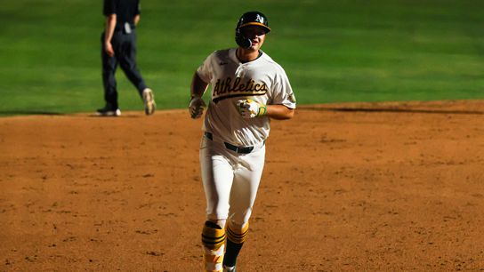 Brewers spoil Las Vegas debut for A's, outlast Athletics 15-14 in wild 12-Inning slugfest taken at Las Vegas Ballpark (Athletics)