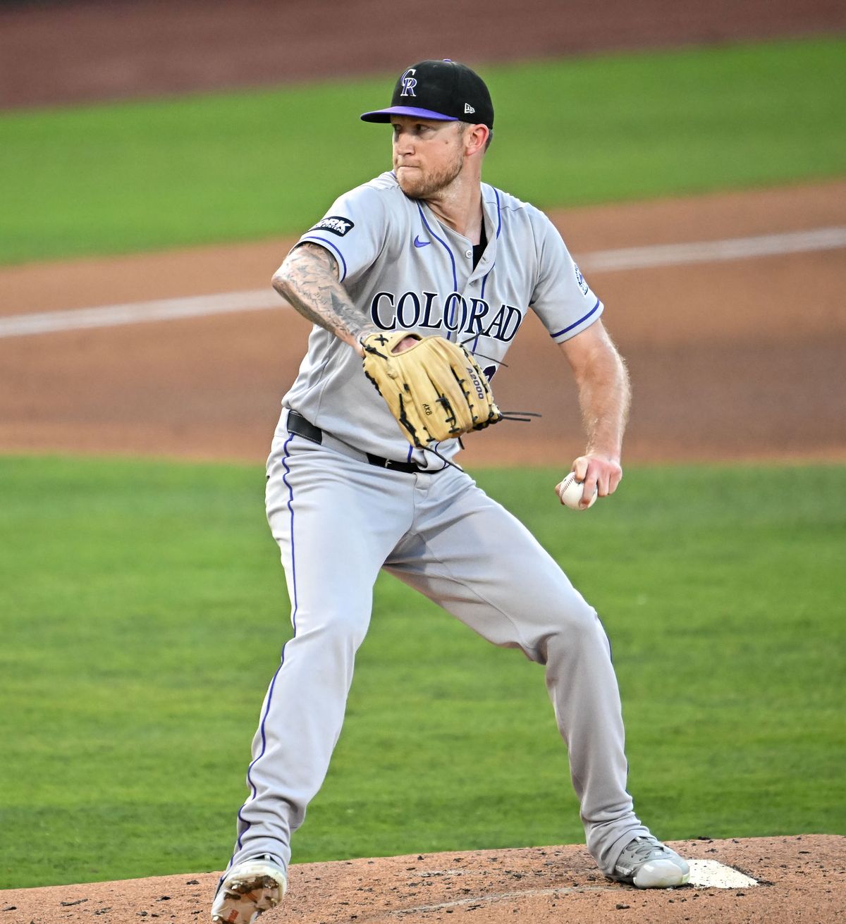 The Colorado Rockies left hand pitcher (21) pitches during the MLB game against the Las Vegas Athletics Saturday June 13th, 2026 in Las Vegas, NV. The Colorado Rockies left hand pitcher (21) pitches during the MLB game against the Las Vegas Athletics Saturday June 13th, 2026 in Las Vegas, NV.