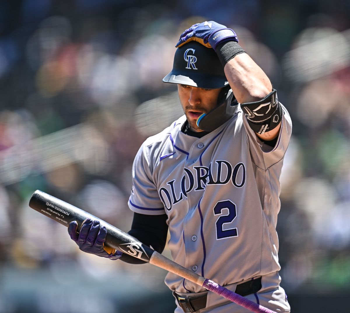 The Colorado Rockies right fielder Tyler Freeman (2) was reinstated from injured list (concussion) and played today during the MLB game against the Las Vegas Athletics Sunday June 14th, 2026 in Las Vegas, NV. The Colorado Rockies right fielder Tyler Freeman (2) was reinstated from injured list (concussion) and played today during the MLB game against the Las Vegas Athletics Sunday June 14th, 2026 in Las Vegas, NV.