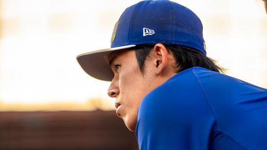 Straight Talk: Sasaki talks to media after poor outing in last spring tune-up taken in Los Angeles (Los Angeles Dodgers). Photo by Jessica Cryderman - The Sporting Tribune