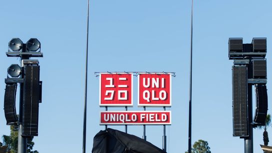 TST Images: Dodgers announce UNIQLO partnership, in Los Angeles taken at Dodger Stadium (Los Angeles Dodgers)