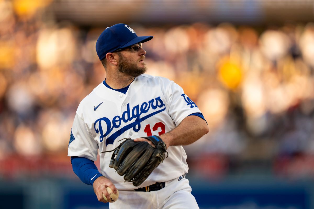 Los Angeles Dodgers infielder Max Muncy (13) warming up before an MLB baseball game against the Baltimore Orioles on June 19th, 2026 in Los Angeles, CA. Los Angeles Dodgers infielder Max Muncy (13) warming up before an MLB baseball game against the Baltimore Orioles on June 19th, 2026 in Los Angeles, CA.