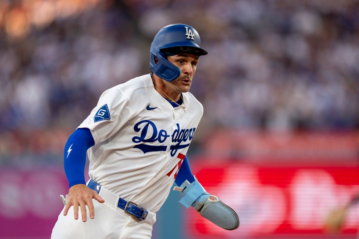 Los Angeles Dodgers infielder Alex Freeland (76) running bases during an MLB baseball game against the Baltimore Orioles on June 19th, 2026 in Los Angeles, CA. Los Angeles Dodgers infielder Alex Freeland (76) running bases during an MLB baseball game against the Baltimore Orioles on June 19th, 2026 in Los Angeles, CA.