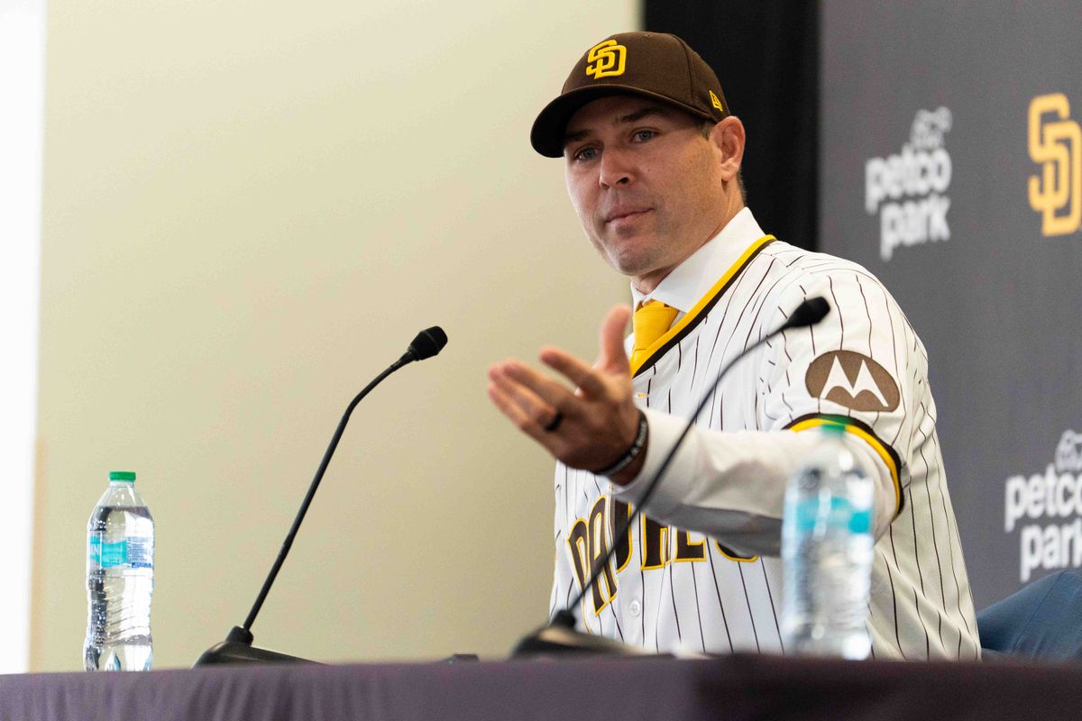 Craig Stammen is introduced as the new Padres manager, Monday November 10, 2025 in San Diego, Calif. Craig Stammen is introduced as the new Padres manager, Monday November 10, 2025 in San Diego, Calif.