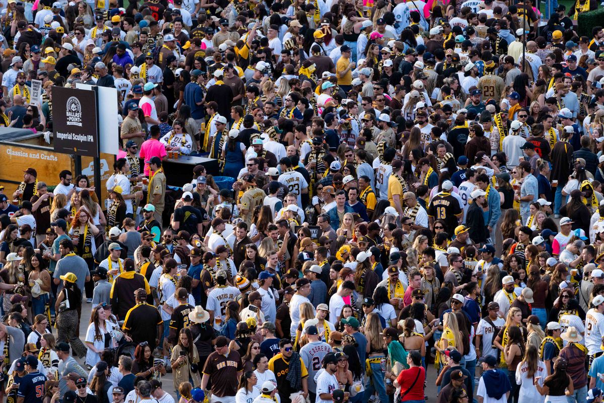 Fans wait for the beginning of an MLB game between the Detroit Tigers and the San Diego Padres, Friday March 27, 2026 at Petco Park in San Diego, Calif. Fans wait for the beginning of an MLB game between the Detroit Tigers and the San Diego Padres, Friday March 27, 2026 at Petco Park in San Diego, Calif.