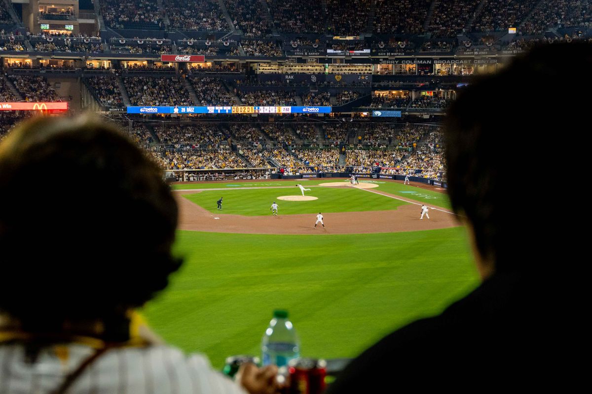 Fans watch an MLB game between the Detroit Tigers and the San Diego Padres, Friday March 27, 2026 at Petco Park in San Diego, Calif. Fans watch an MLB game between the Detroit Tigers and the San Diego Padres, Friday March 27, 2026 at Petco Park in San Diego, Calif.