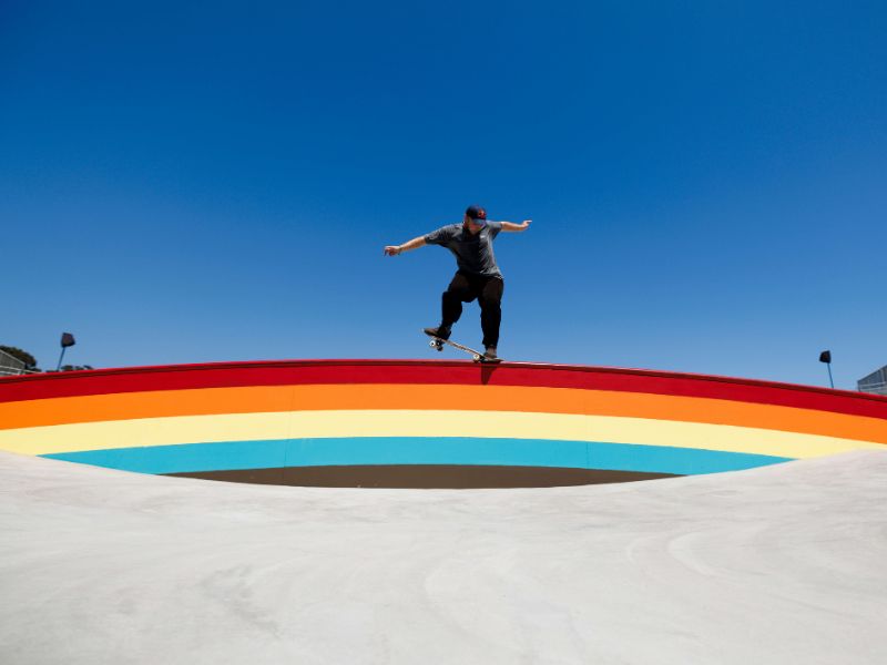 Jamie Foy grinds during Men's Skateboard Street at 2024 X Games Ventura. Ric Tapia/The Sporting Tribune
