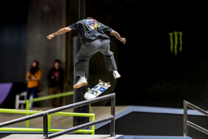 Nyjah Huston. Bruno De Witt Zanotto/The Sporting Tribune.