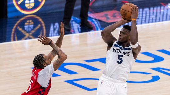 Anthony Edwards freezes Clippers with ice cold flurry taken at Intuit Dome (Los Angeles Clippers). Photo by Jordan Teller - The Sporting Tribune