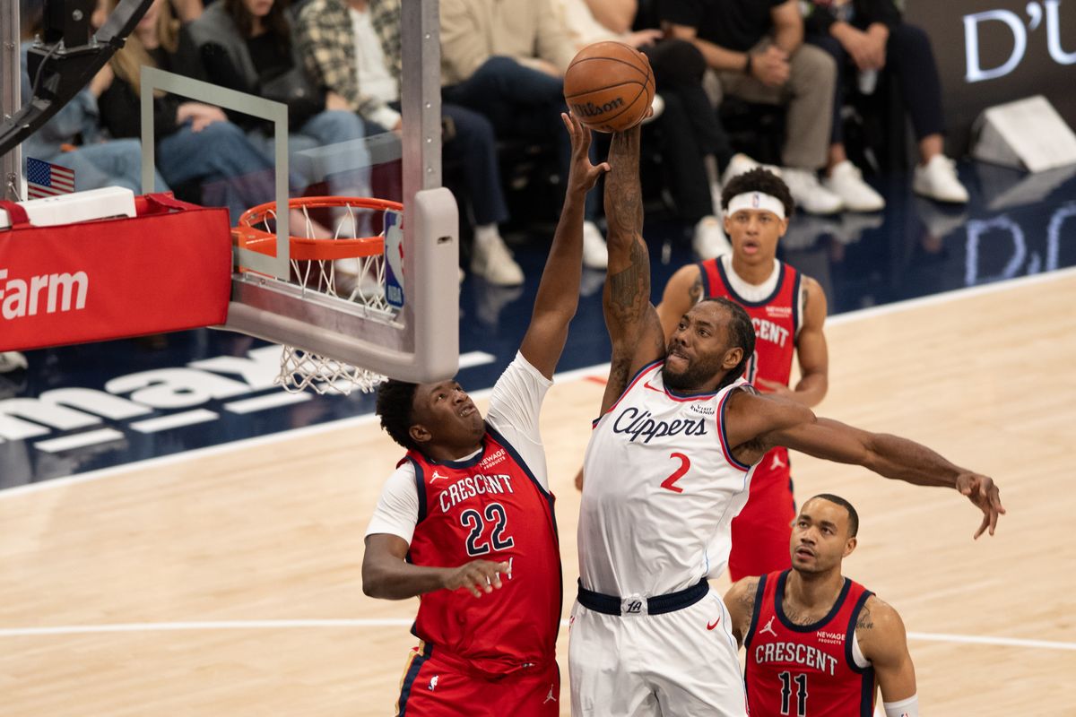LA Clippers guard Kawhi Leonard (2) dunks the ball during an NBA game between the New Orleans Pelicans and the LA Clippers on Sunday, March 1, 2026 at Intuit Dome in Inglewood Calif LA Clippers guard Kawhi Leonard (2) dunks the ball during an NBA game between the New Orleans Pelicans and the LA Clippers on Sunday, March 1, 2026 at Intuit Dome in Inglewood Calif