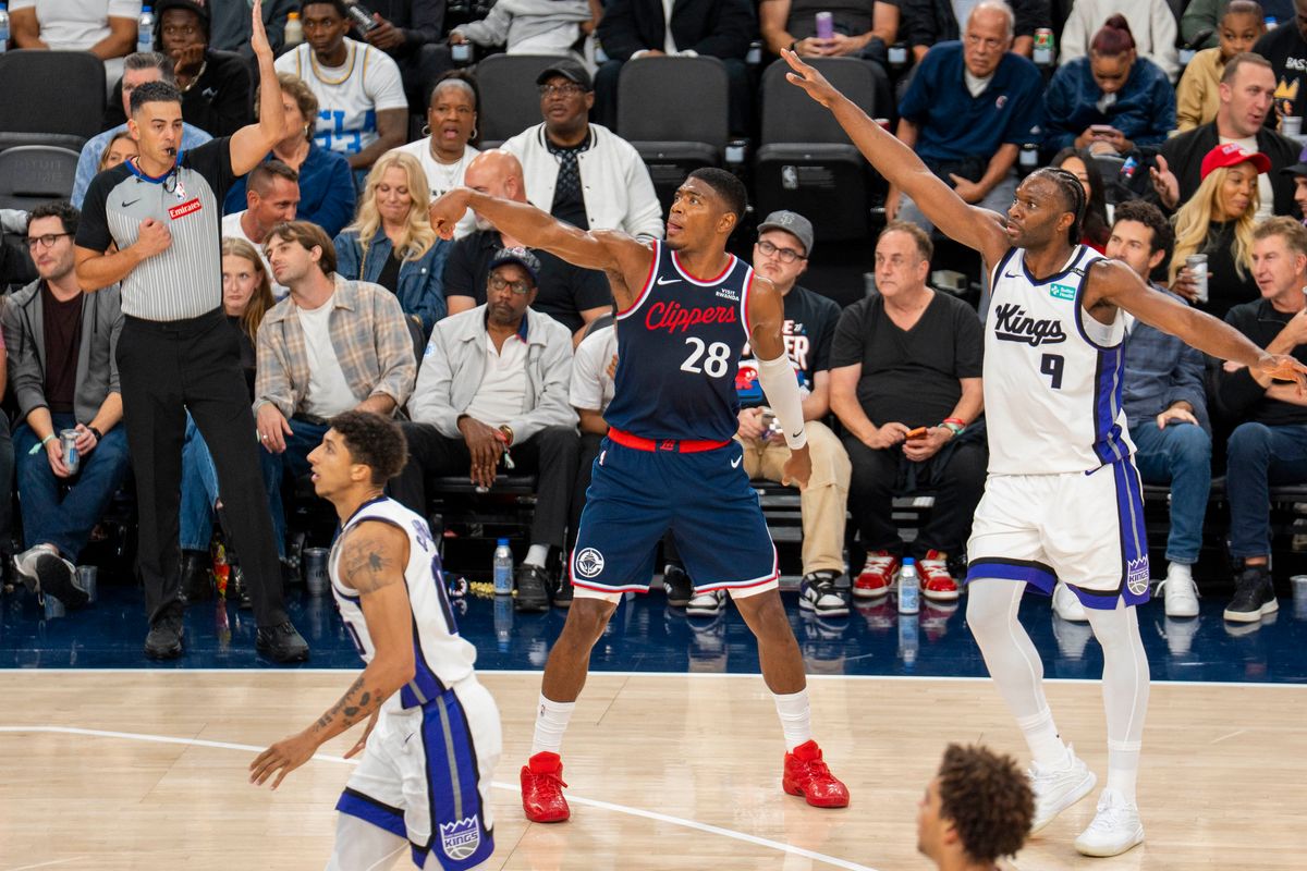 Los Angeles Clippers forward Rui Hachimura (28) makes a three pointer during an NBA basketball game against the Sacramento Kings, Wednesday October 21st, 2026 in Los Angeles, California. Los Angeles Clippers forward Rui Hachimura (28) makes a three pointer during an NBA basketball game against the Sacramento Kings, Wednesday October 21st, 2026 in Los Angeles, California.