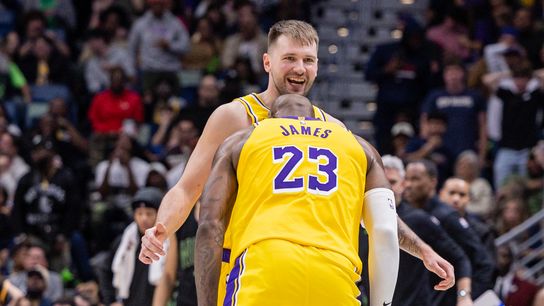 Luka Dončić and LeBron James' 30-point outings lift Lakers in New Orleans taken at Smoothie King Center (Los Angeles Lakers)