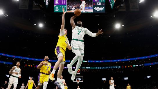 Lakers fall flat in blowout loss to the Celtics taken at TD Garden (Los Angeles Lakers)