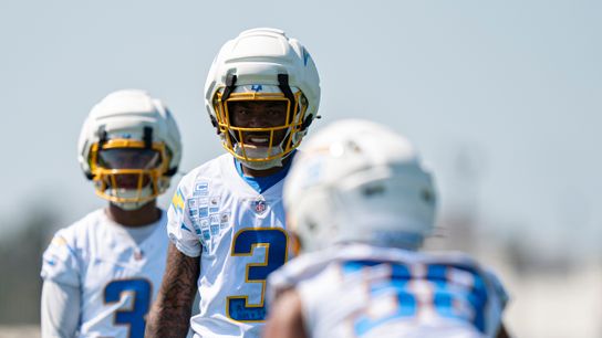 Los Angeles Chargers safety Derwin James Jr. (3) during Chargers training camp at the Bolt on Wednesday, July 29th in El Segundo, CA. Los Angeles Chargers safety Derwin James Jr. (3) during Chargers training camp at the Bolt on Wednesday, July 29th in El Segundo, CA.