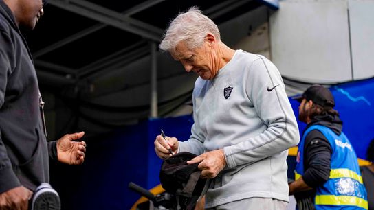 Pete Carroll reacts to Raiders’ second half collapse against Chargers (Las Vegas Raiders)