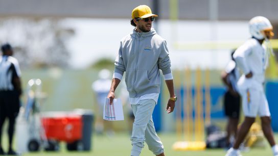 Mike McDaniels of the Los Angeles Chargers on the field during mandatory minicamp at The Bolt on June 16, 2026 in El Segundo, California. Mike McDaniels of the Los Angeles Chargers on the field during mandatory minicamp at The Bolt on June 16, 2026 in El Segundo, California.