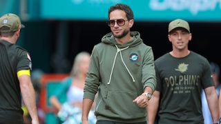 Chargers tab Mike McDaniel to lead offense under Jim Harbaugh taken at The Bolt (Los Angeles Chargers). Photo by Sam Navarro-Imagn Images