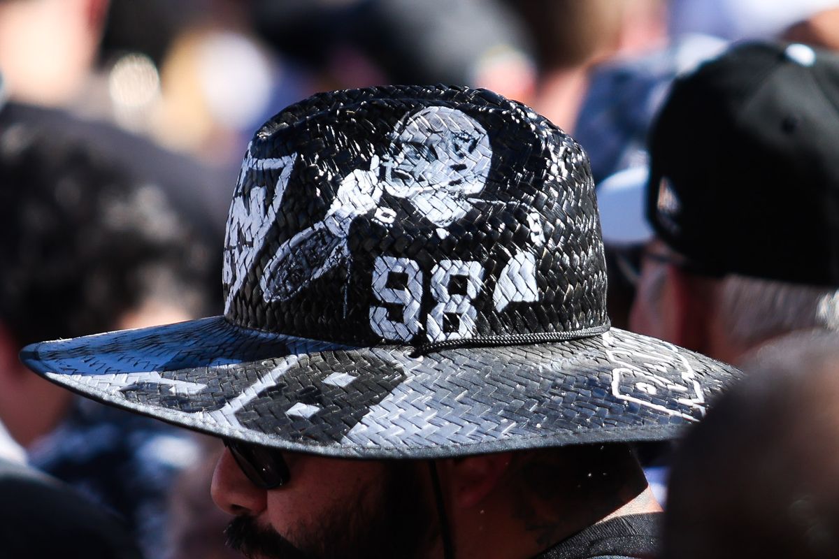 Fan wears a hat with Las Vegas Raiders defensive end Maxx Crosby on it at the Raiders 2026 Draft Party at Palms Casino Resort, Thursday April 23, 2026 in Las Vegas, Nev. Fan wears a hat with Las Vegas Raiders defensive end Maxx Crosby on it at the Raiders 2026 Draft Party at Palms Casino Resort, Thursday April 23, 2026 in Las Vegas, Nev.
