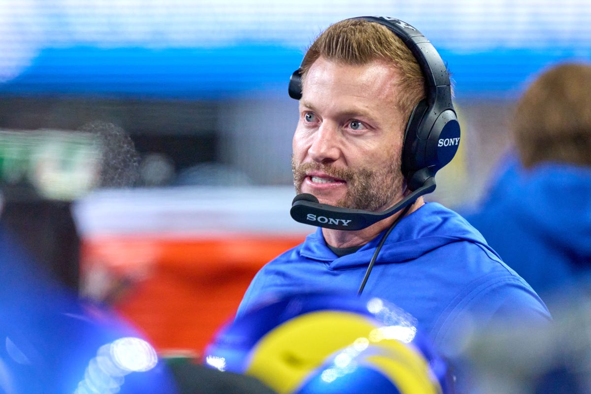 Los Angeles Rams head coach Sean McVay looks on during an NFL football game against the Seattle Seahawks, on Thursday December 18, 2025 in Seattle, Washington. Los Angeles Rams head coach Sean McVay looks on during an NFL football game against the Seattle Seahawks, on Thursday December 18, 2025 in Seattle, Washington.