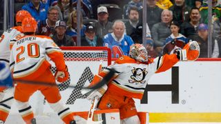 Dostál, shorthanded Ducks stun league-leading Colorado in shootout taken at Ball Arena (Anaheim Ducks). Photo by Mandatory Credit: Isaiah J. Downing-Imagn Images