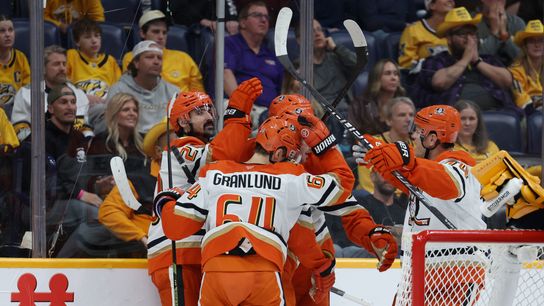 Ducks rally in Nashville, set first-round date with Oilers taken at Bridgestone Arena (Anaheim Ducks)