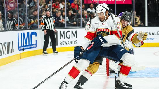 Golden Knights hear it from fans during and after 3-2 loss to Panthers taken at T-Mobile Arena (Vegas Golden Knights)