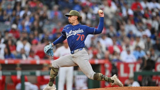 Justin Wrobleski shines in Dodgers' blowout win over Angels taken at Angel Stadium (Los Angeles Dodgers)