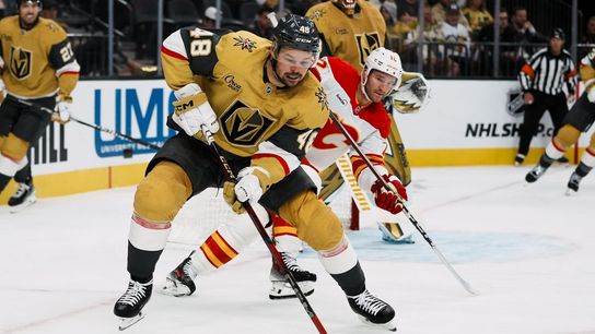 Golden Knights kick off weekend in western Canada against red-hot Flames taken at Scotiabank Saddledome (Vegas Golden Knights)