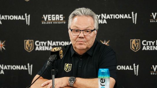 Kelly McCrimmon gives thoughts on Golden Knights’ trade deadline taken at T-Mobile Arena (Vegas Golden Knights)