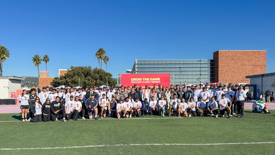 Dec 5, 2025; Coaches, community members, and participants of the 