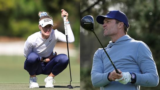Raiders stakeholder Tom Brady and world No. 2 golfer Nelly Korda had a golf sesh taken at Las Vegas (Las Vegas Raiders)