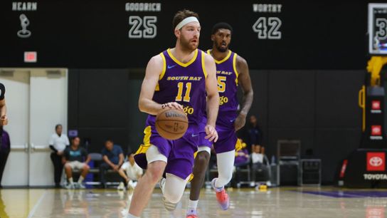 South Bay Lakers eliminated in West Finals taken at UCLA Health Training Center (South Bay Lakers). Photo by Darwin Walker - The Sporting Tribune