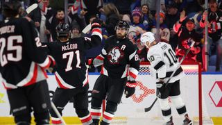 Tuch's hat trick too much as Kings fall to Sabres taken KeyBank Center (Los Angeles Kings). Photo by Timothy T. Ludwig-Imagn Images