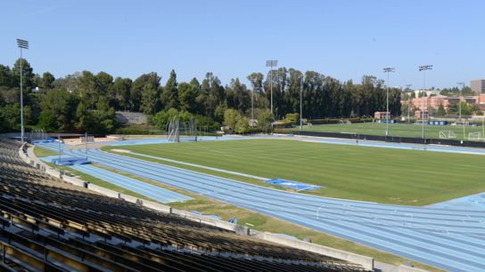 May 11, 2017; Los Angeles, CA, USA; General overall view of Drake Stadium on the campus of UCLA. the facility is a proposed track and field practice site for the 2024 Los Angeles Olympic Games. May 11, 2017; Los Angeles, CA, USA; General overall view of Drake Stadium on the campus of UCLA. the facility is a proposed track and field practice site for the 2024 Los Angeles Olympic Games.